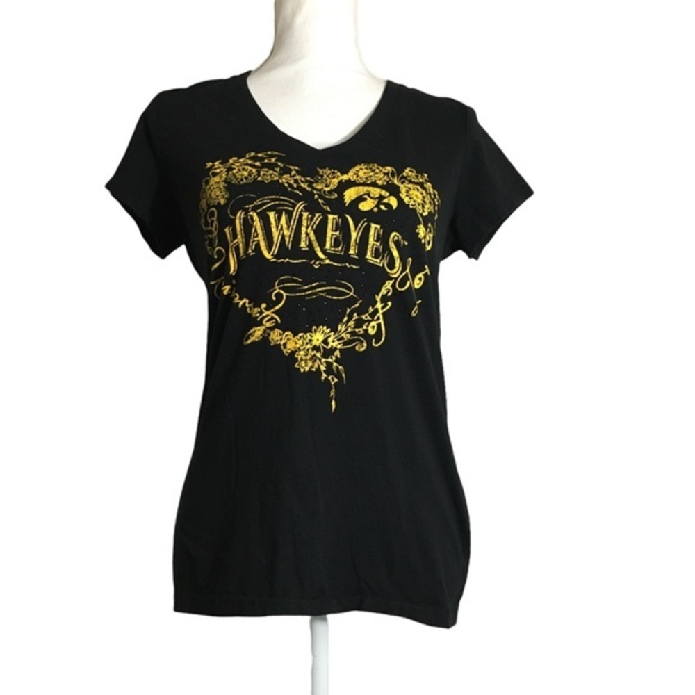 Alyssa Milano Iowa Hawkeyes short sleeve tee. Sz Medium
